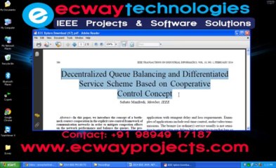 Decentralized Queue Balancing and Differentiated Service Scheme Based on Cooperative  Control Concept