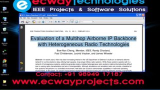 Evaluation of a Multihop Airborne IP Backbone with Heterogeneous Radio Technologies