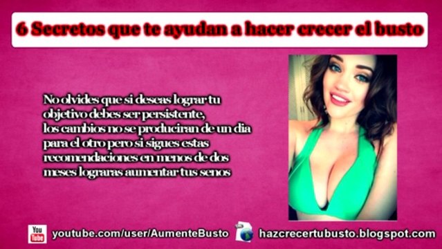 como hacer crecer el busto