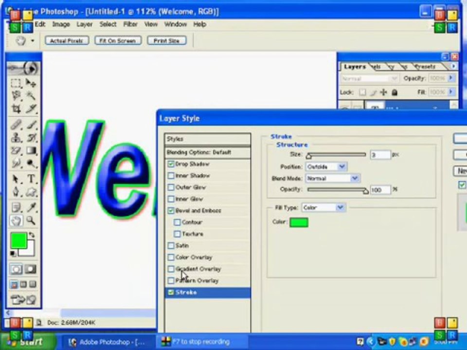 Photoshop 7.0 Tutorial In Urdu Part 17