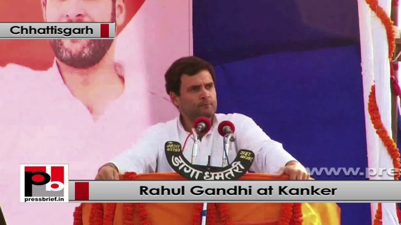 Rahul Gandhi: We want to transform Chhattisgarh with your support