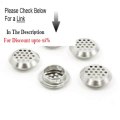 Clearance Amico 5 Pcs Silver Tone Perforated Round Mesh Air Vents Mini Louvers 3.5mm Dia