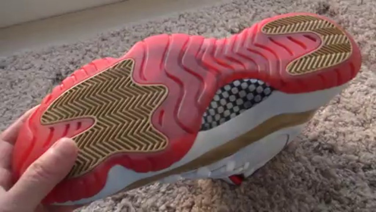 Unboxingjerseys.com  Replica air jordan 11 2 rings PE shoes review