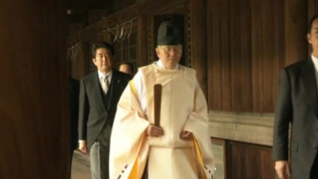 Shinzo shrine visit prompts backlash
