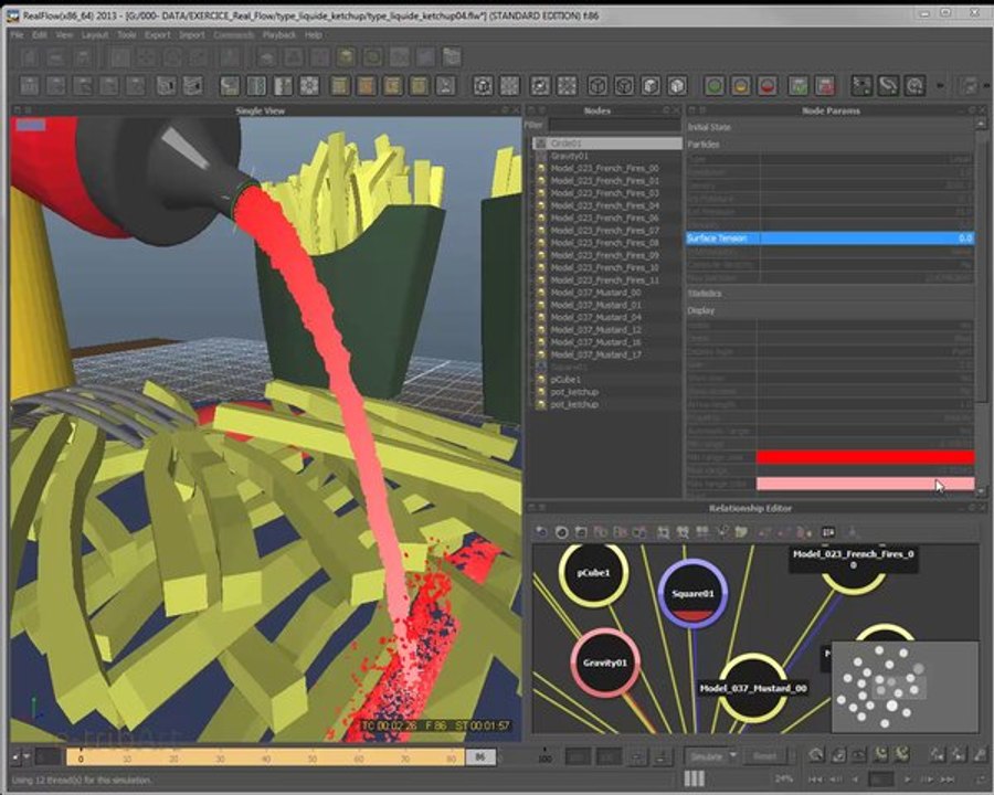 Tuto du jeudi : Realflow 2013 viscosity - surface tension