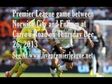 Watch Live Streaming Football Norwich City vs Fulham