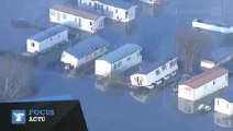 Grande-Bretagne : images aériennes des inondations