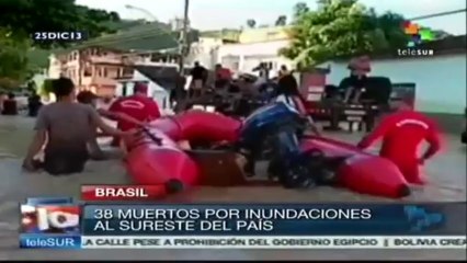 Brasil pasa las festividades entre tormentas; ya suman 38 los muertos