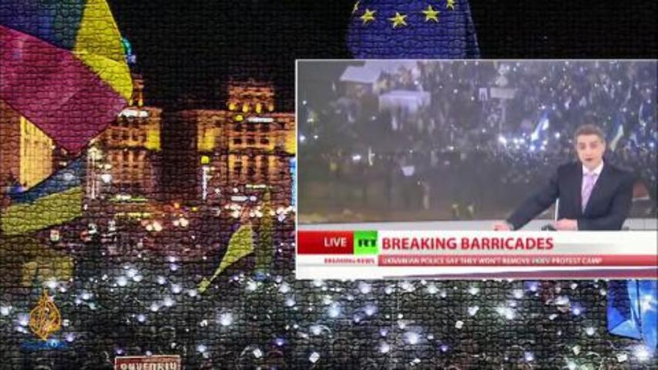 Listening Post - News Divide: Ukraine: Protests, politics and the press