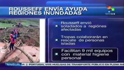 Nueve mil grupos de apoyo brindan asistencia a damnificados en Brasil