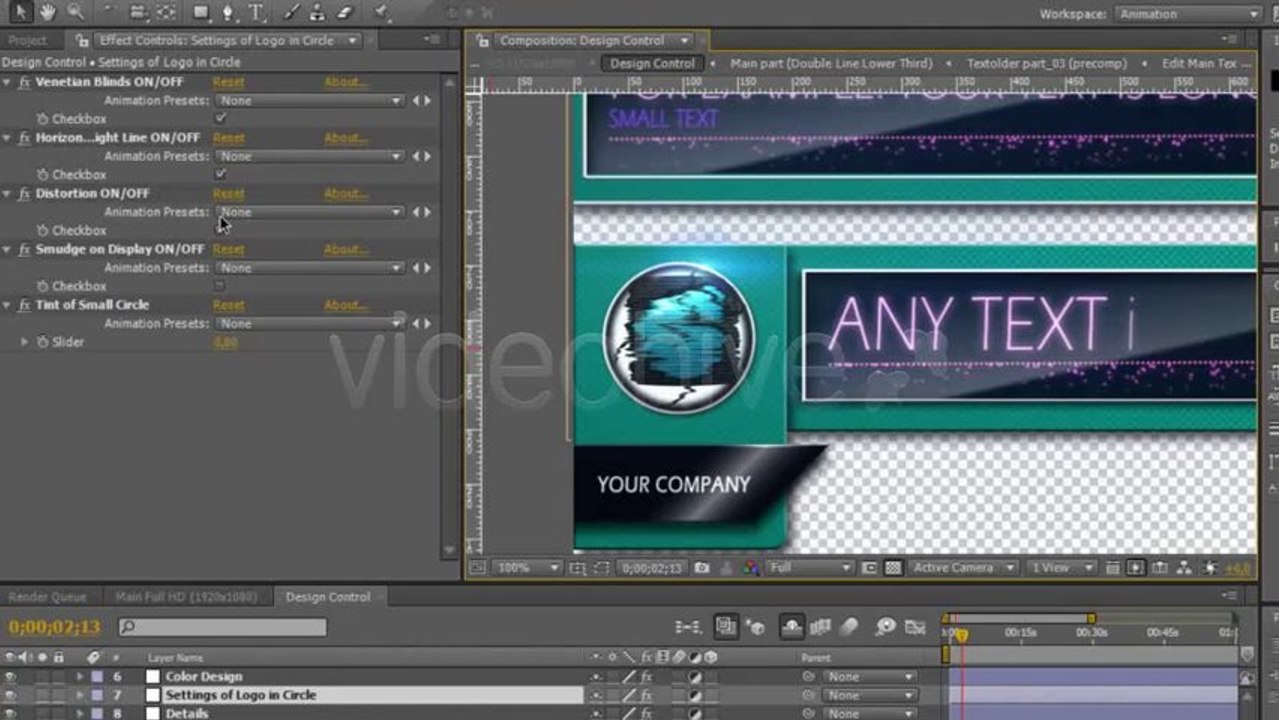 Techno Lower Third - After Effects Template
