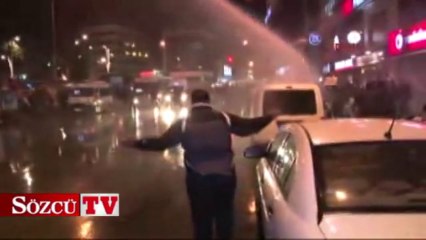 Adana'daki protestoya polis müdahalesi!