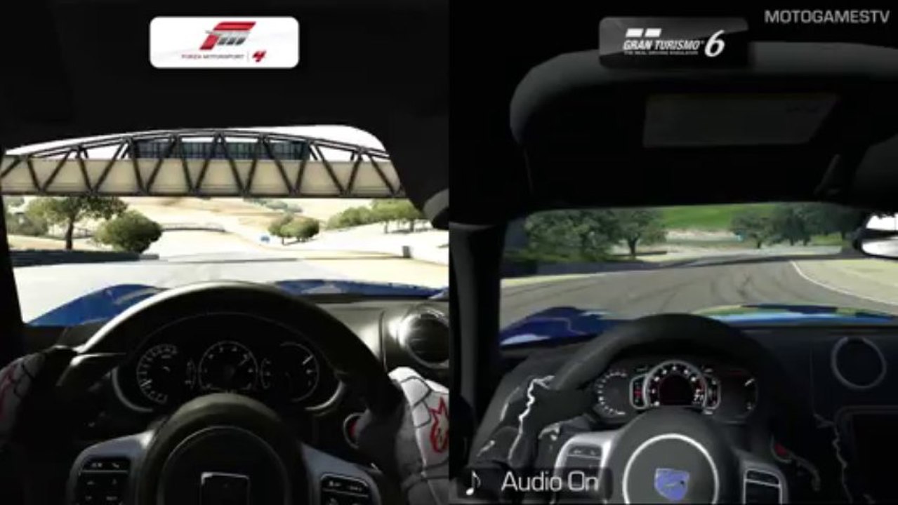 Forza Motorsport 4 vs Gran Turismo 6 - SRT Viper GTS at Laguna Seca