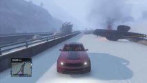 GTA V Online - Driving Around San Andreas in Snow