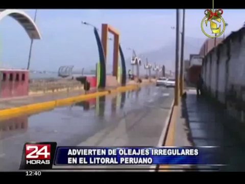 Advierten oleajes anómalos en el litoral capitalino este fin de semana