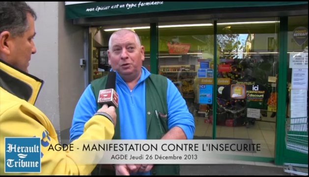 AGDE – 2013 - Un cortège d'agathois en colère dénoncent l’insécurité en cœur de ville !