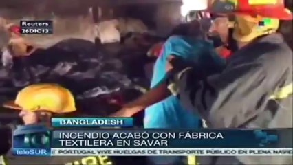Tres heridos en Bangladesh tras incendio en Savar