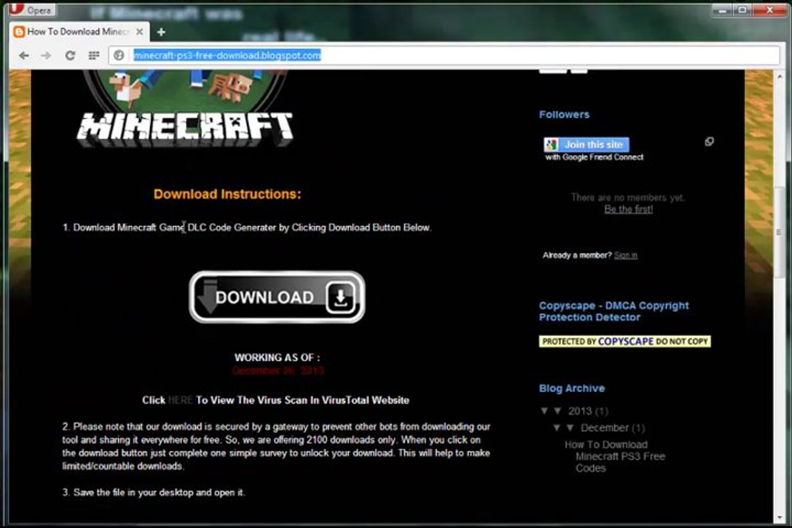 Minecraft PS3 Free Download - video Dailymotion