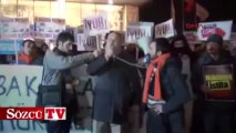 Eskişehir'de yumurtalı protesto!