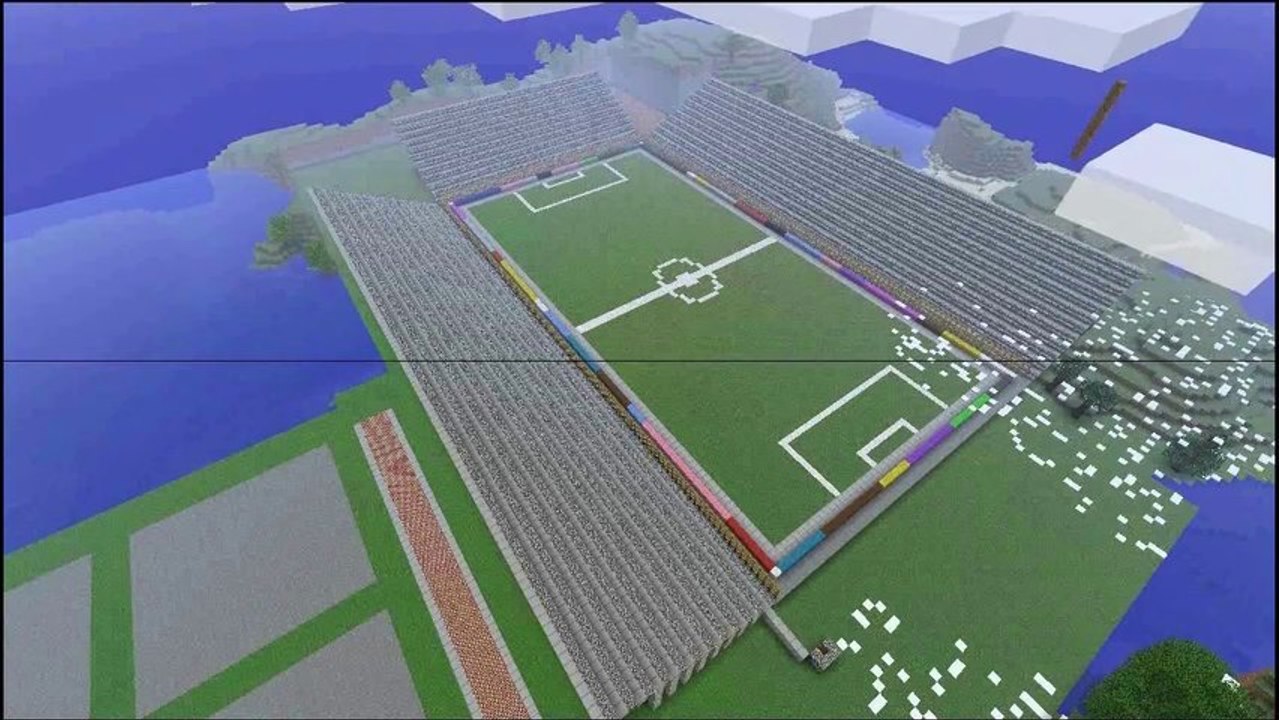 Minecraft - Fußballstadion (Zeitraffer) [FullHD]