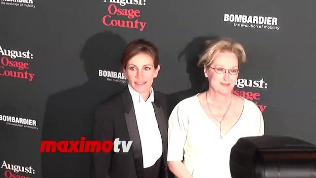 Julia Roberts and Meryl Streep August Osage County LA Premiere