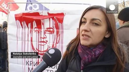 Ucraina, manifestazioni di solidarietà alla giornalista aggredita