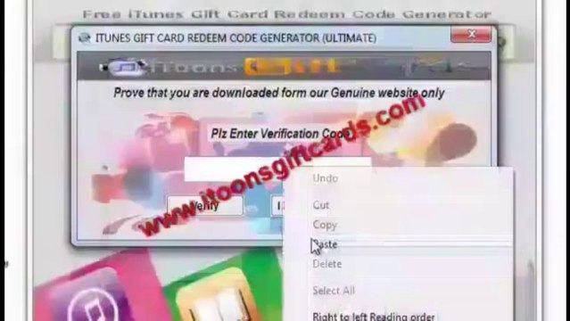 iTunes Gift Card Codes Generator 2013 Update Version