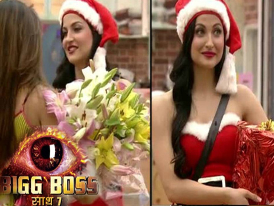 Bigg Boss 7 Elli Avram Plays Santa For Inmates