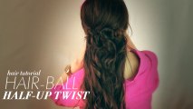 HOW TO HAIR-BALL BUN HALF-UP HAIRSTYLES | HAIR TUTORIAL