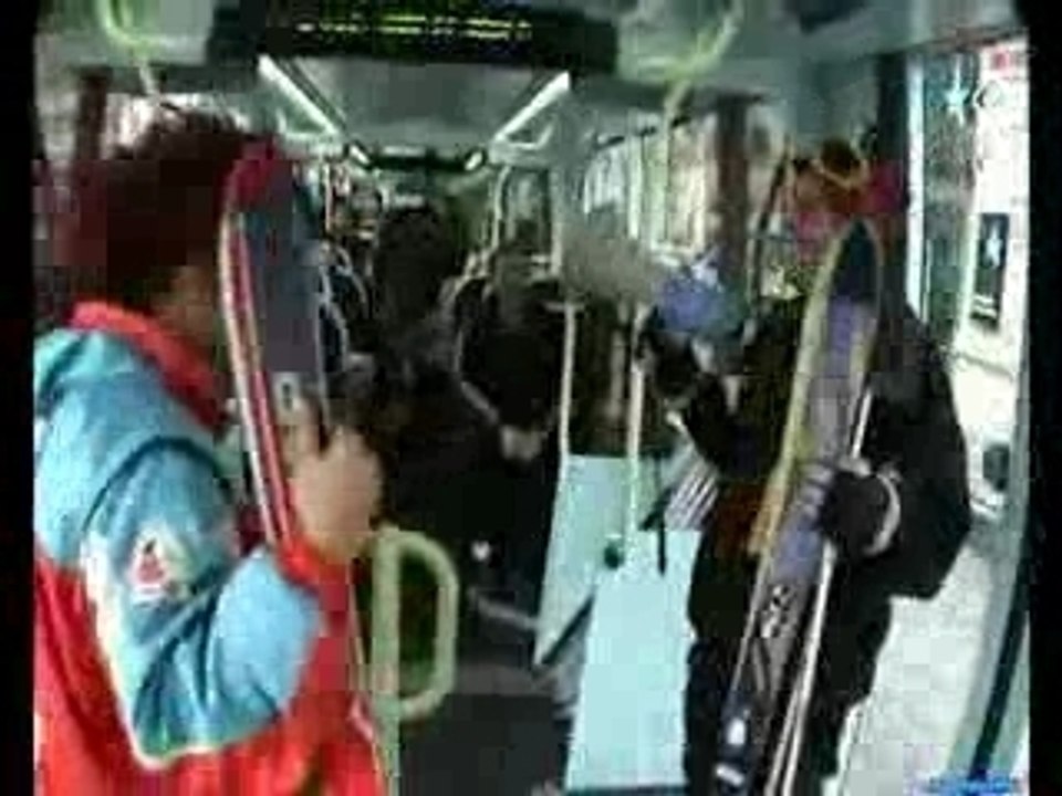 skieur sur la comédie