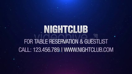 Night Club Promo - After Effects Template
