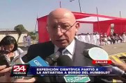 Expedición peruana a la Antártida fue despedida en puerto del Callao