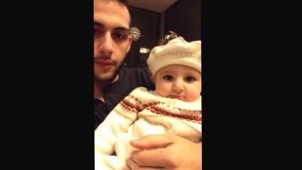 One Year Baby Tries To Beatbox