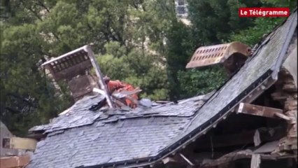 Quimperle. La démolition de la maison de l'Isole continue