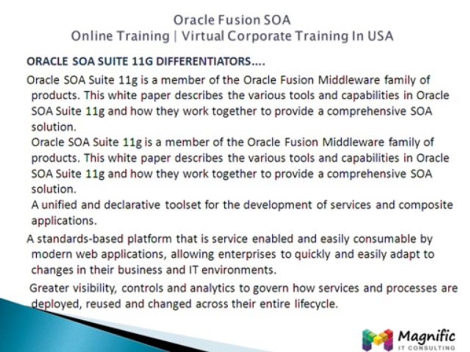 Oracle Fusion Soa Online Training|Placement Support-Magnific Training