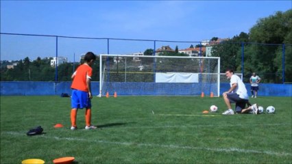 удар мяча подъемом