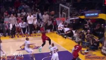 Wade lobs off Glass to LeBron Sick Left Handed Alley oop Xmas Slam - Lakers VS Heat