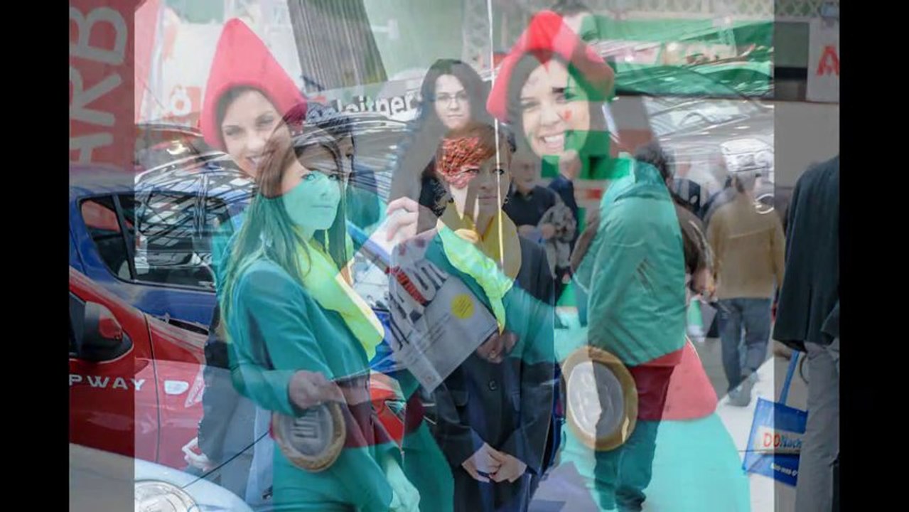 Linzer Autofruhling - die Mädchen zur Messe