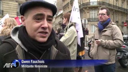 Manifestation à Paris contre la loi anti-IVG espagnole