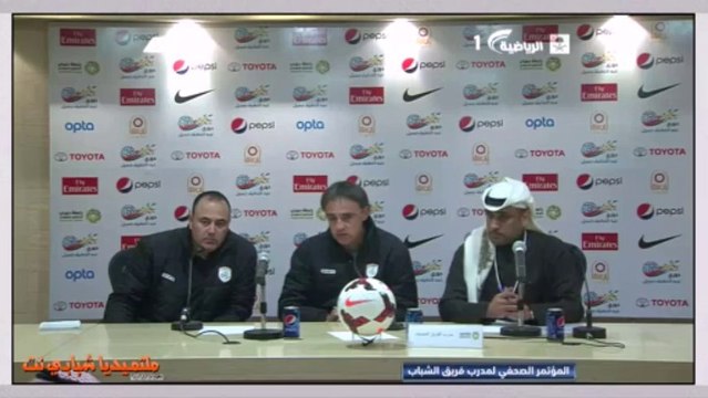 الشباب 1-3 الشعلة دوري جميل 2013 المؤتمر الصحفي لمدرب الشباب