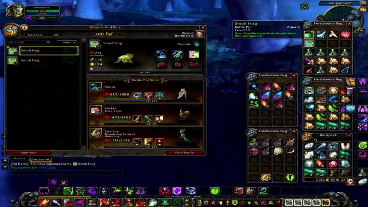 Pet Battles Sporelings WoW MoP