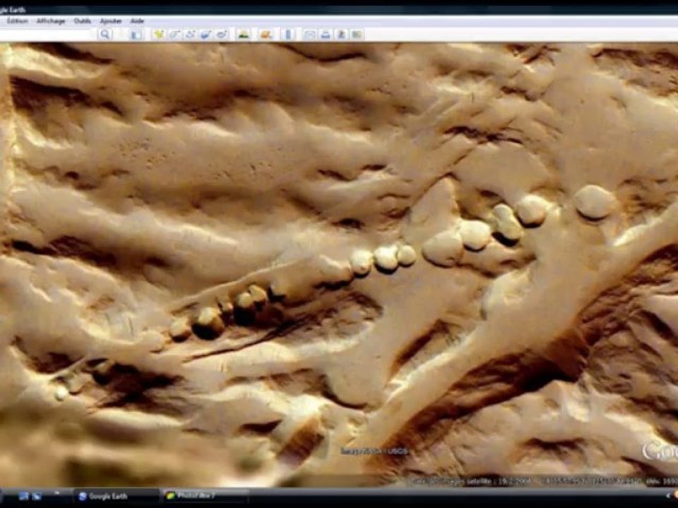 La Planète MARS via Google Earth
