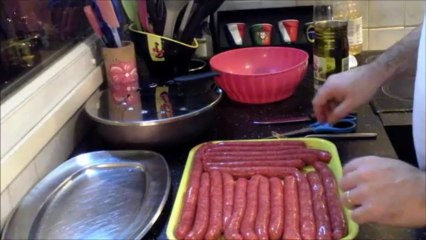 Como cozinhar as merguez em casa