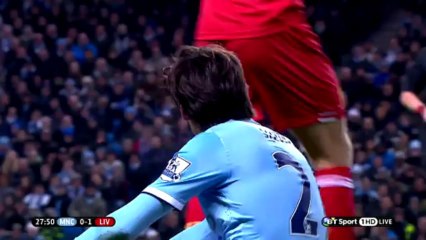 David Silva vs Liverpool (H) 2013-2014 EPL HD