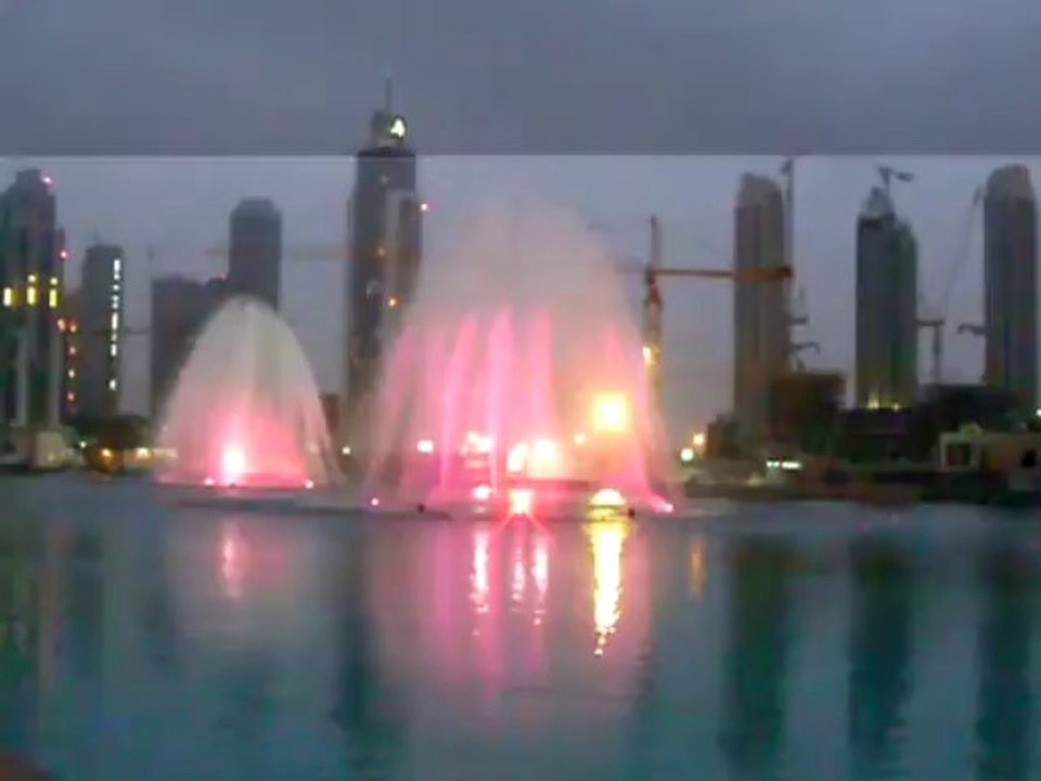 Burj Dubai Dancing Fountain