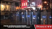 Taksim'de vatandaşlar sokağa döküldü