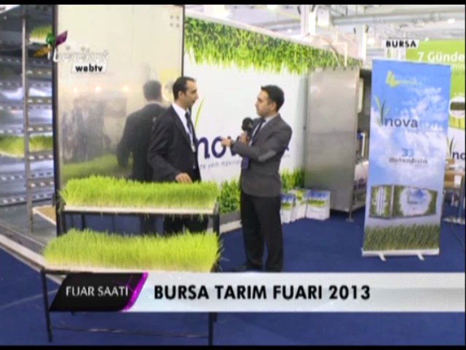 NOVATOM Taze Yem Ot  Makinaları  Fuar Saati Programı  - 6. Uluslararası Hayvancılık Teknolojileri ve Süt Endüstrisi Fuarı Bursa - Bereket TV 2013