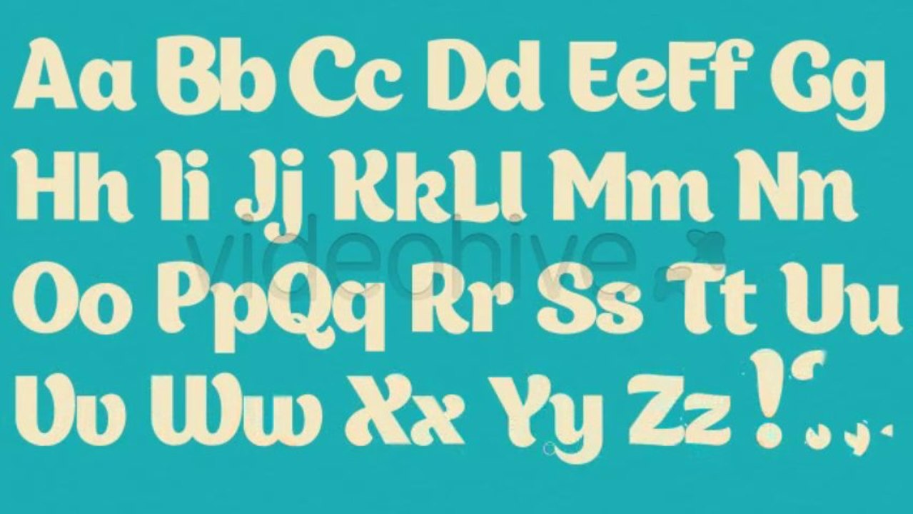 Appetite Alphabet - After Effects Template