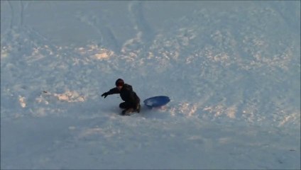 Snow Sliding at Maisonneuve Park, 27th December 2013...Lot's of Fun:)