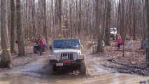 4x4 Jeep Offroading In Deep Water